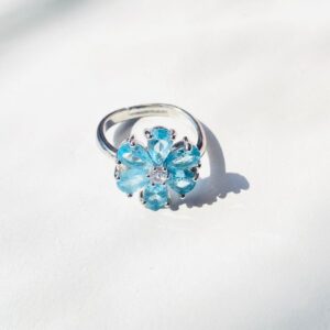 Daisy Flower Adjustable Ring Earrings