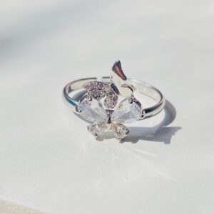 little butterflies adjustable ring