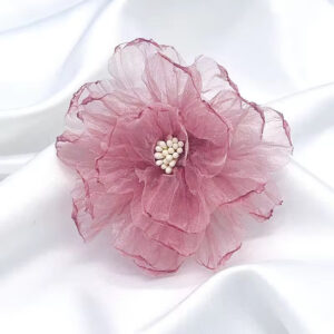 Big Flowers 2 In 1 Brooches Hair Pin Earrings
