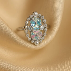 Dual Flower Adjustable Ring