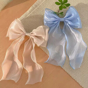 Fairy Bow Hair Alligator Pin Earrings