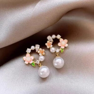 Dreamy Flowers Pearl Earrings