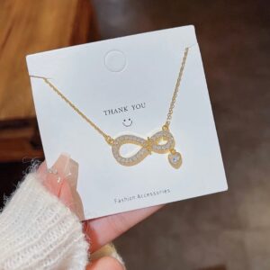 Elegant Infinity Gold Pendant Necklace