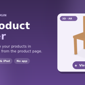 AR Product Viewer for WooCommerce – View Products in Augmented Reality